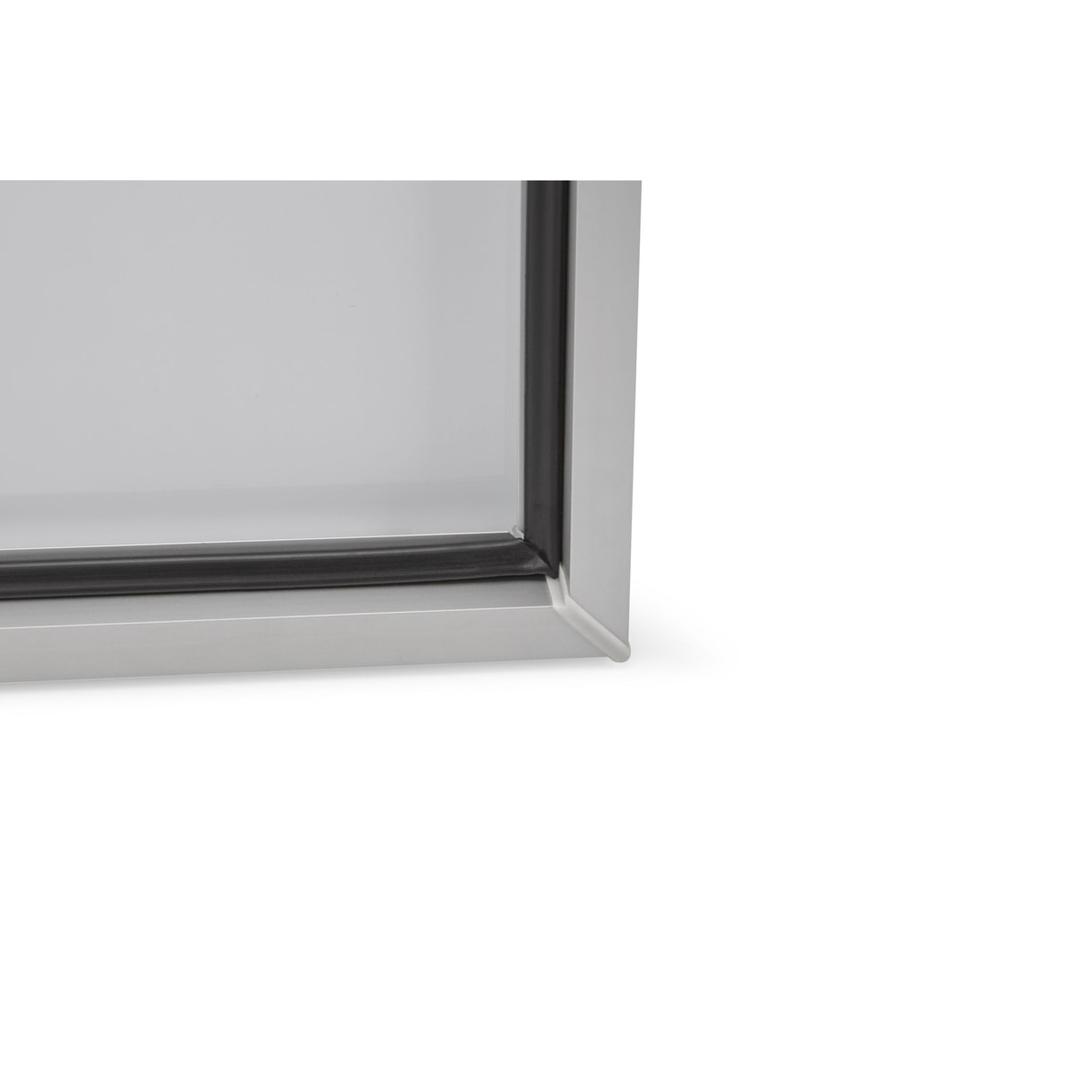Extérieure, fond magnétique, 4 x A4 Vitrine d'affichage CC MAGNETOPLAN - Vitrine d'affichage d'extérieur magnetoplan CC 4 x A4, détail du cadre en aluminium