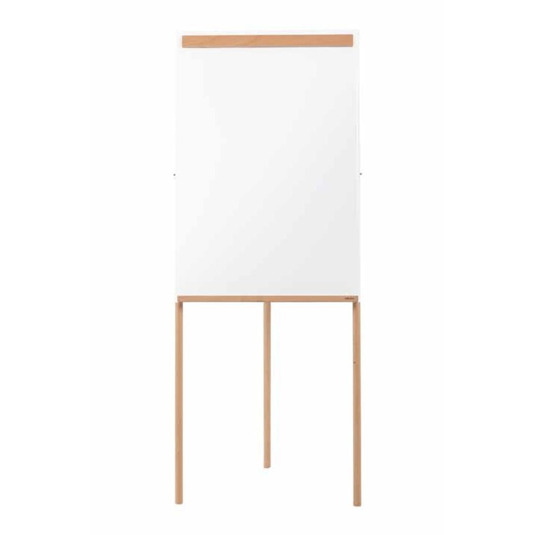 Acier laqué magnétique, trépied en hêtre Paperboard Giro ARCHYI - Chevalet de conférence ARCHYI Giro, trépied en hêtre