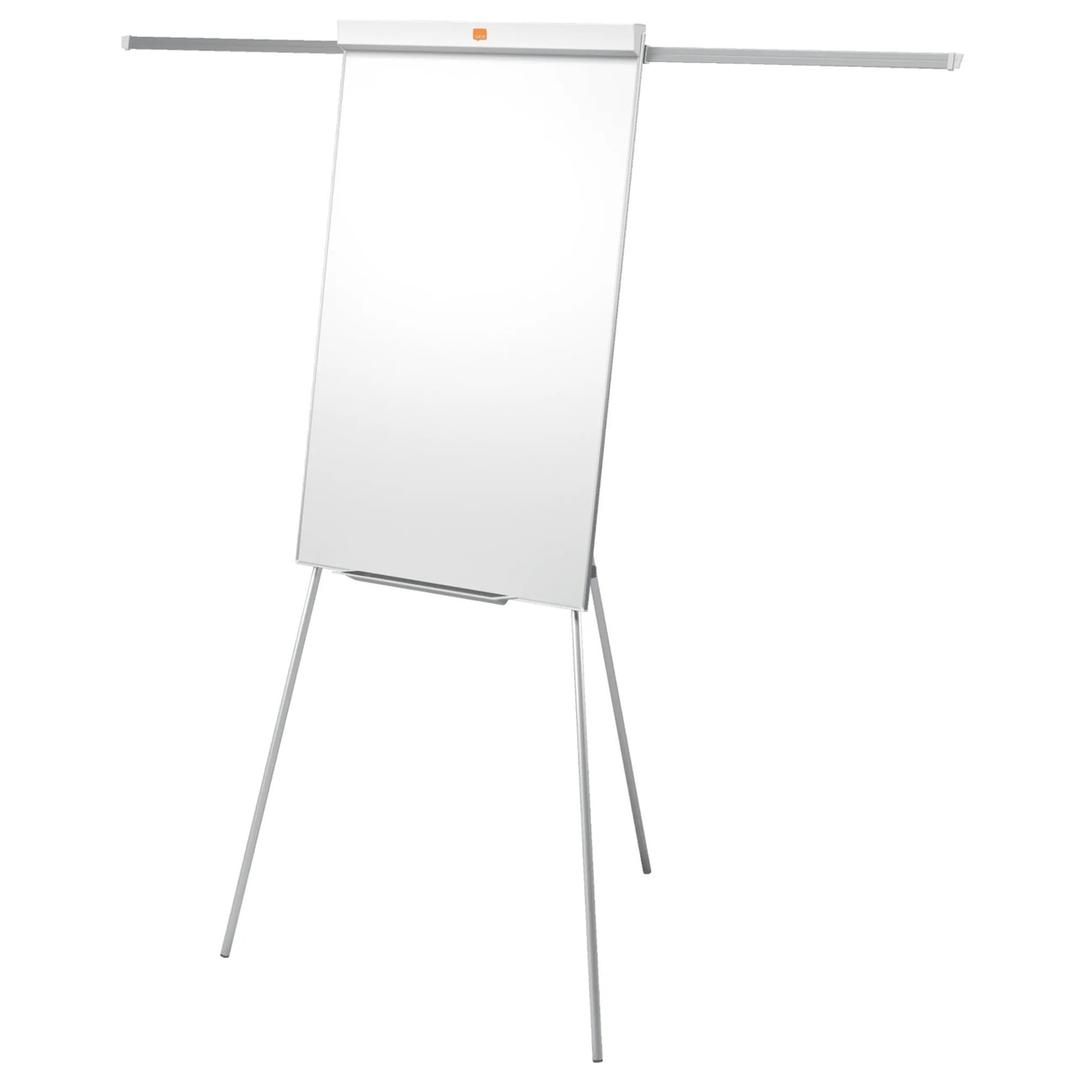 Acier laqué magnétique, trépied, 2 bras extensibles Chevalet de conférence Impression Pro NOBO - Chevalet nobo Impression Pro à bras vu de trois quarts