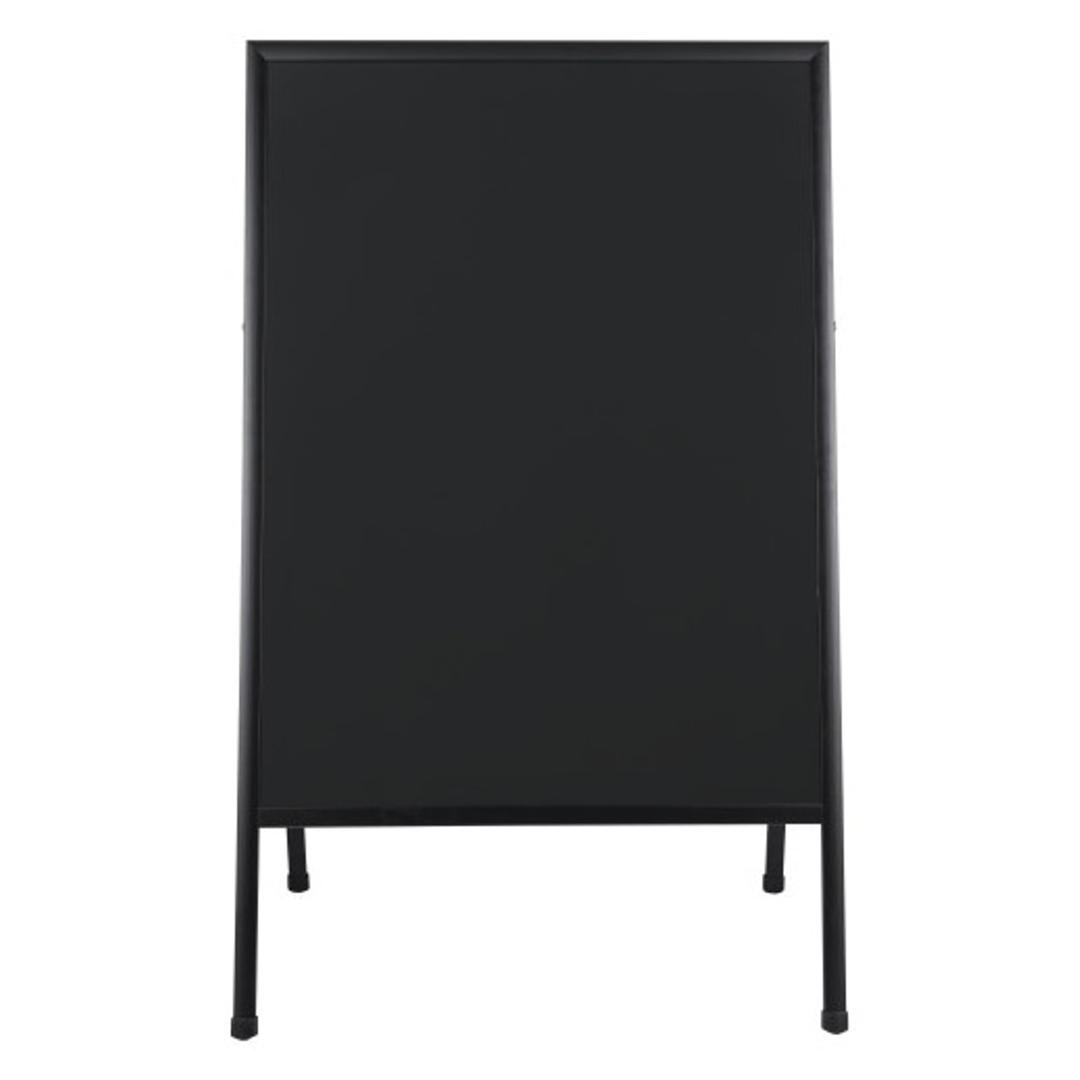 600 x 900 mm, double face, cadre noir Stop-trottoir ardoise Transitional BI-OFFICE - Stop-trottoir ardoise Bi-Office Transitional, cadre noir
