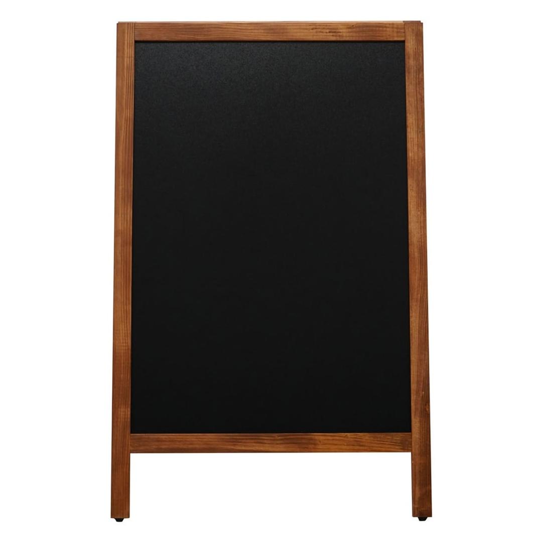 660 x 1 040 mm, double face, pin naturel Stop-trottoir ardoise en pin EUROPEL - Stop-trottoir ardoise EUROPEL en pin pin naturel