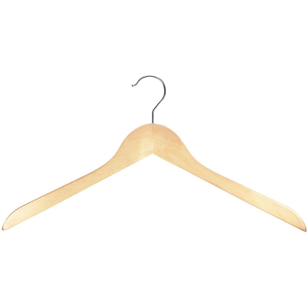 Sans barre, naturel, 440 mm Cintre en bois à forme PEGGY PERFECT - Cintre en bois naturel à forme Peggy Perfect, sans barre