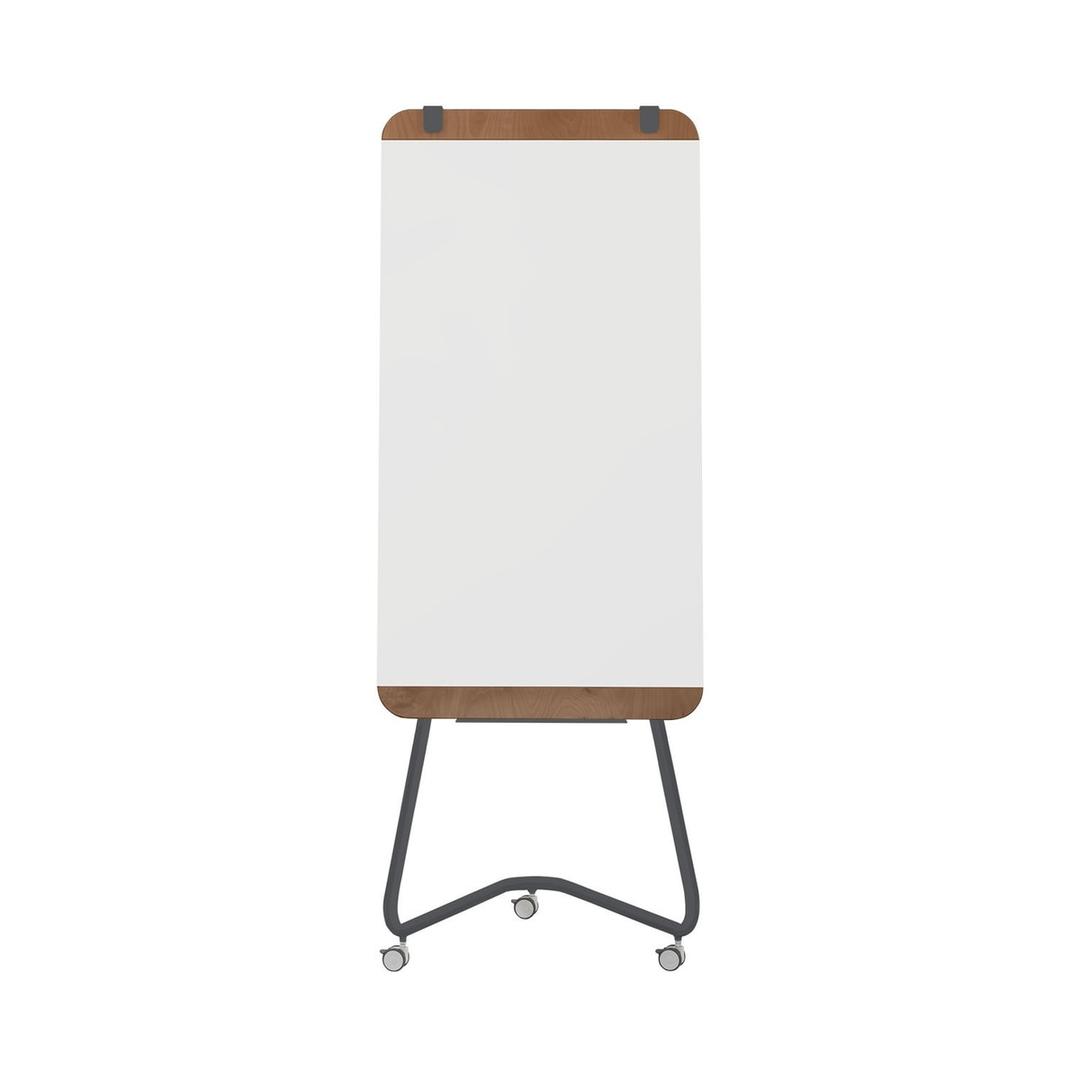 Acier laqué magnétique, cadre en bois, anthracite Paperboard mobile Ace BI-OFFICE - Paperboard mobile Bi-Office Ace, cadre en bois et piètement anthracite