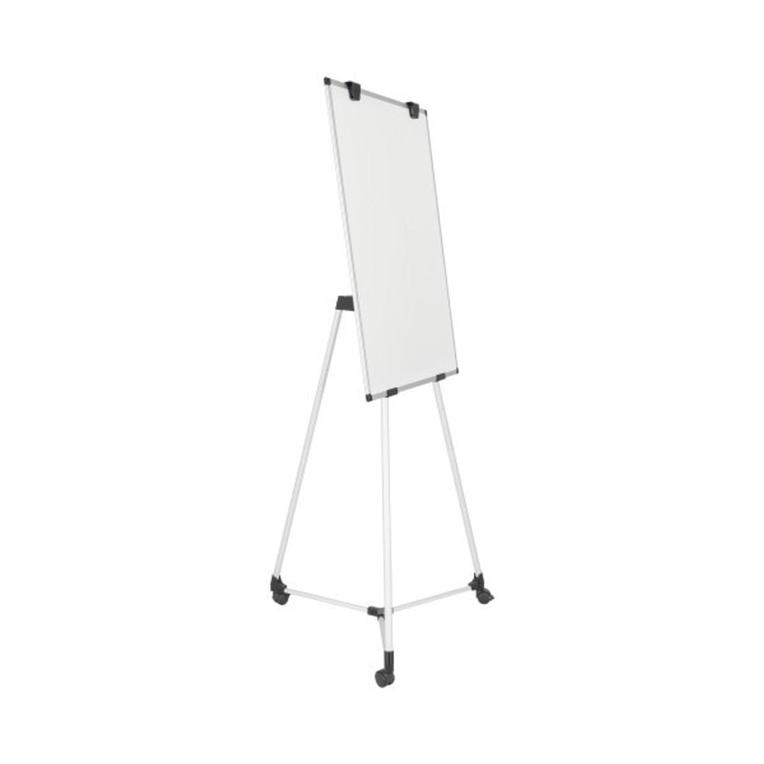 Acier laqué magnétique, inclinable, 3 roulettes Paperboard mobile Earth Kyoto BI-OFFICE - Paperboard Bi-Office Earth Kyoto vu de profil