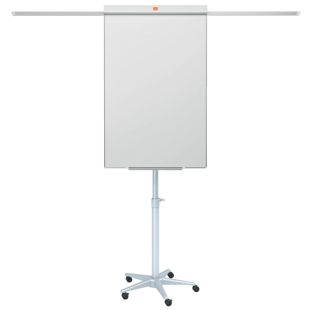 Acier laqué magnétique, 2 bras extensibles Paperboard mobile Impression Pro NOBO - Paperboard mobile nobo Impression Pro, bras extensibles sortis