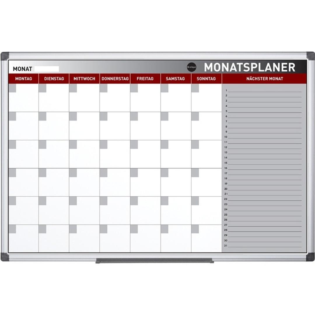 90 x 60 cm, impression en allemand Planning mensuel Maya BI-OFFICE - Planning mensuel Bi-Office Maya imprimé en allemand, 90 x 60 cm