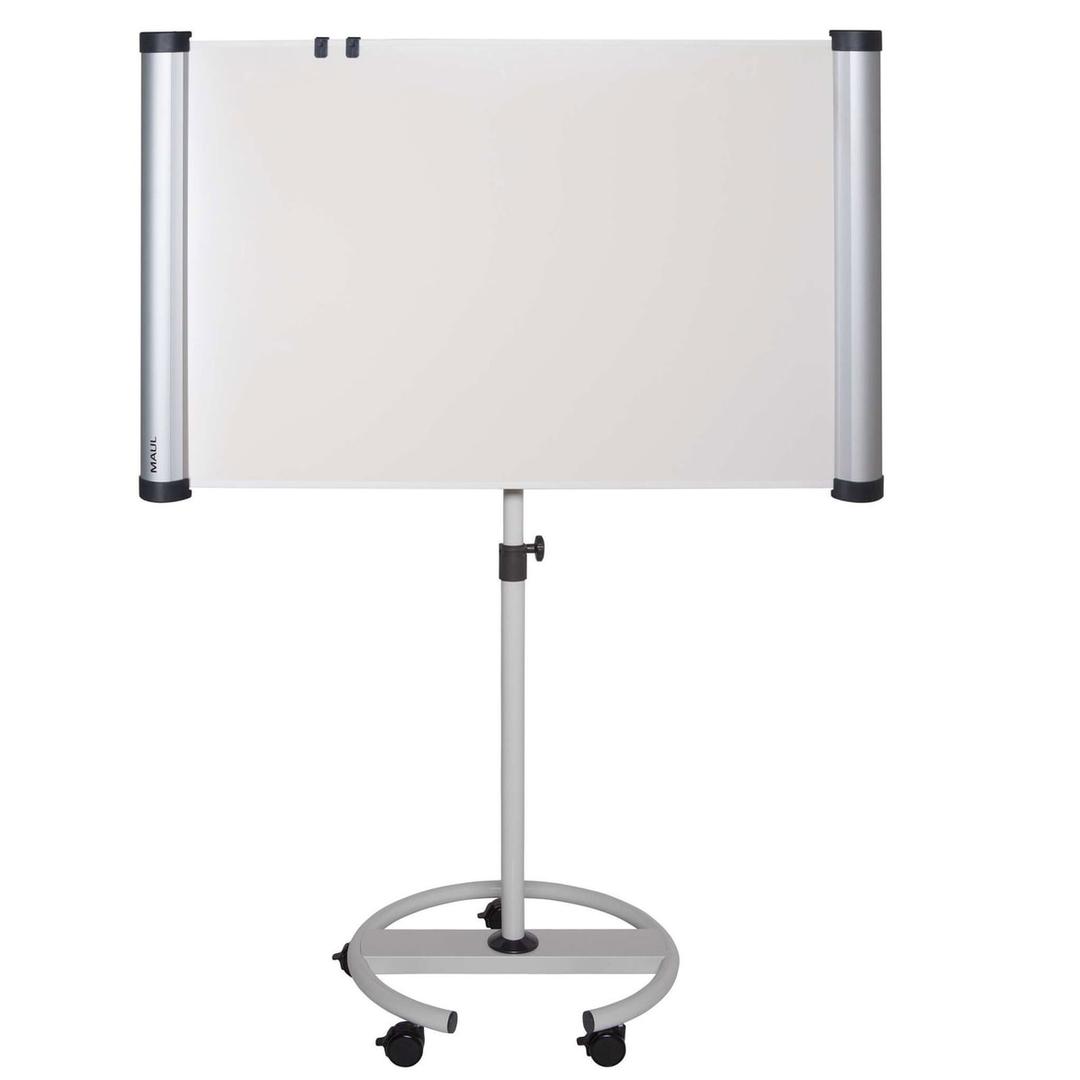 Tableau pivotant portrait ou paysage, pied rond à 5 roulettes Paperboard mobile flip2use MAUL - Paperboard MAULsolid flip2use en format paysage