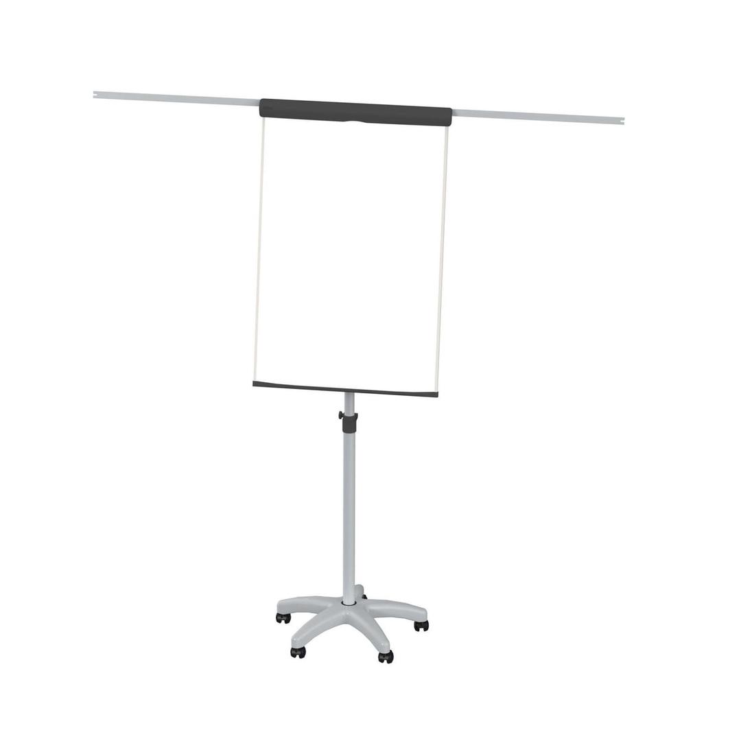 Magnétique, pied étoile à 5 roulettes, 2 bras Paperboard mobile standard MAUL - Paperboard mobile MAULstandard, bras latéraux sortis