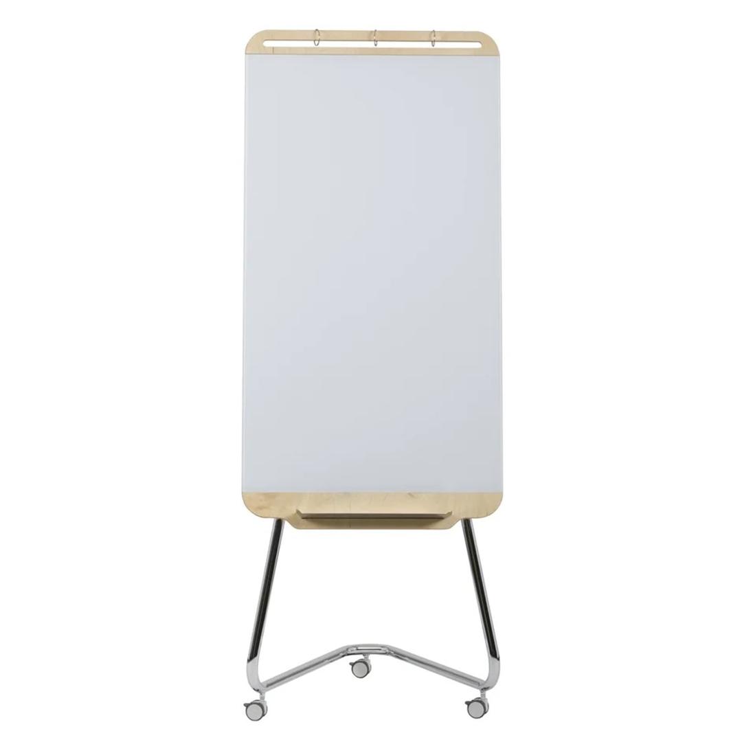 Verre ultra-blanc de 4 mm, dos en bouleau, 3 roulettes Paperboard en verre Douro ARCHYI - Paperboard en verre ARCHYI Douro, vu de face