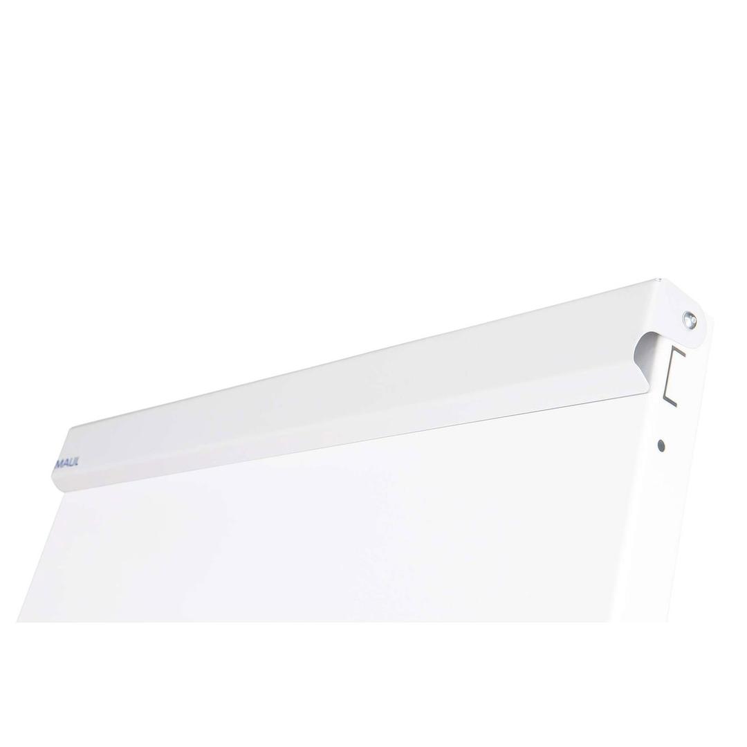 Magnétique, pied étoile à 5 roulettes, 3 hauteurs Paperboard mobile office MAUL - Volet porte-bloc du paperboard MAULoffice