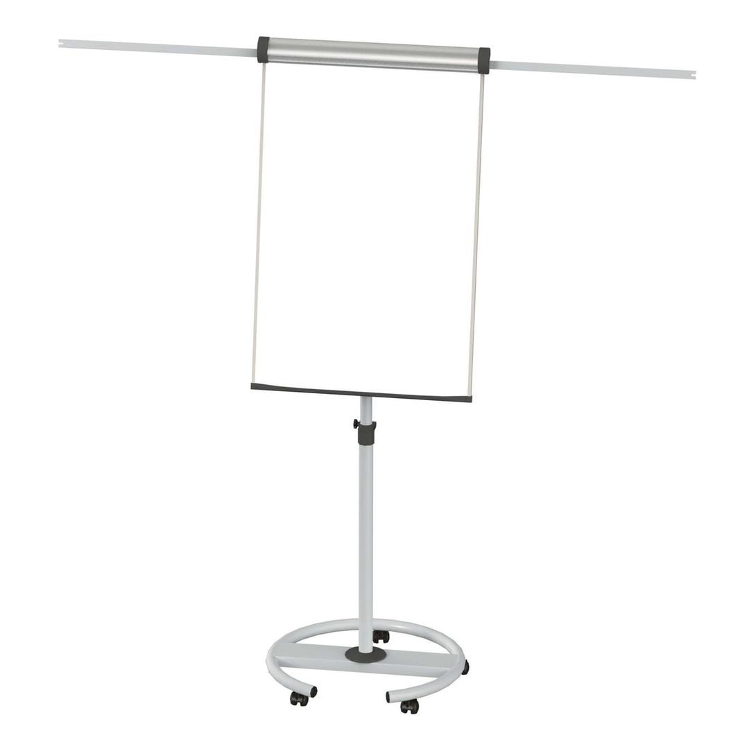 Magnétique, pied rond à 5 roulettes, 2 bras Paperboard mobile solid MAUL - Paperboard mobile MAULsolid, bras latéraux sortis