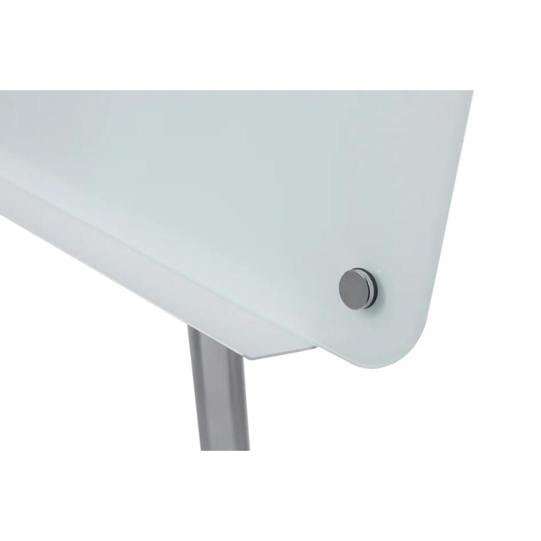 Verre trempé magnétique, 2 bras, inclinable Paperboard mobile en verre Prime BI-OFFICE - Coin de verre et auget du paperboard Bi-Office Prime
