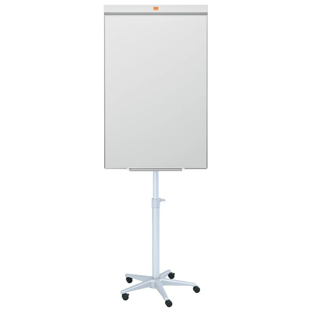 Acier laqué magnétique, pied étoile à 5 roulettes Paperboard mobile Impression Pro NOBO - Paperboard mobile nobo Impression Pro, vu de face