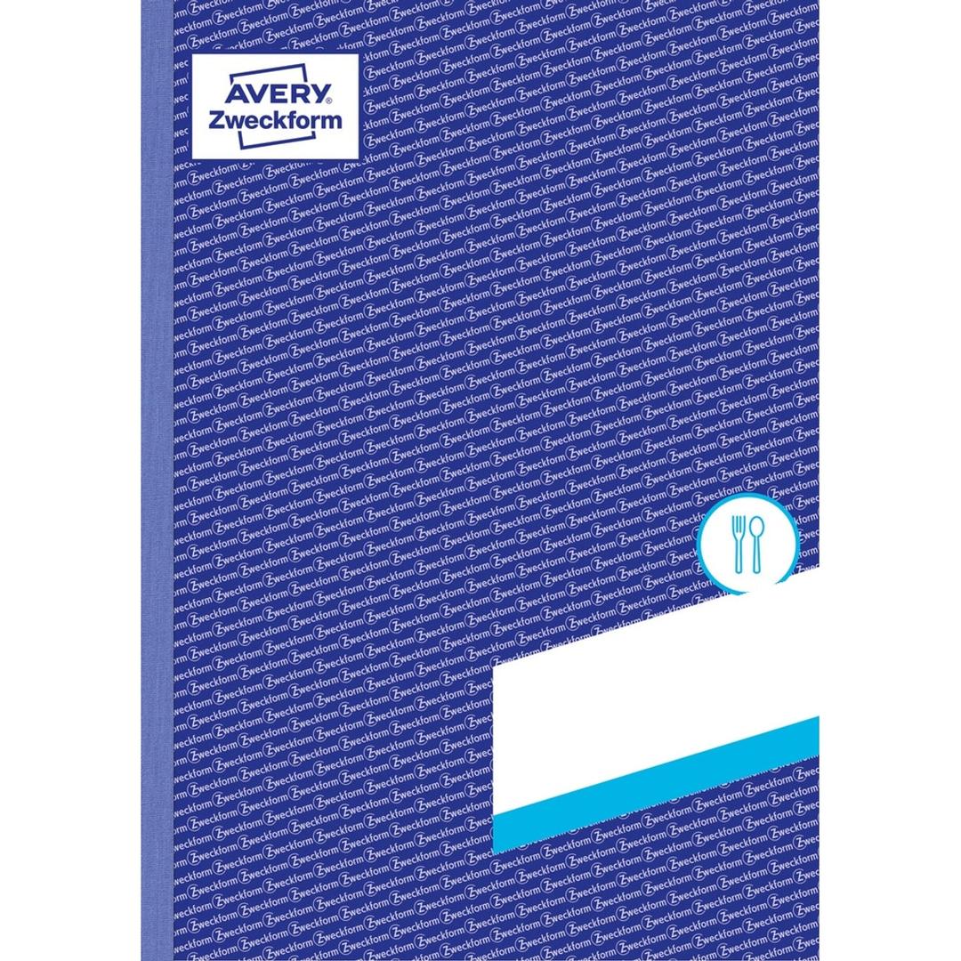 Avec carbone, 1 000 bons, jaune Carnet de commande A4 AVERY - Couverture bleue du carnet de commande A4 AVERY Zweckform 842