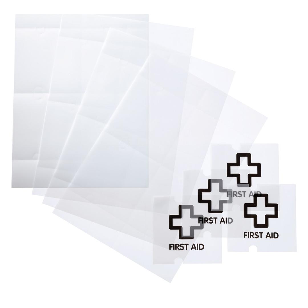 CRYSTAL SIGN, 105 x 105 mm, sachet de 40 Films pour plaque de porte 4830 DURABLE - Sachet de films DURABLE 4830 de 105 x 105 mm pour plaques de porte CRYSTAL SIGN