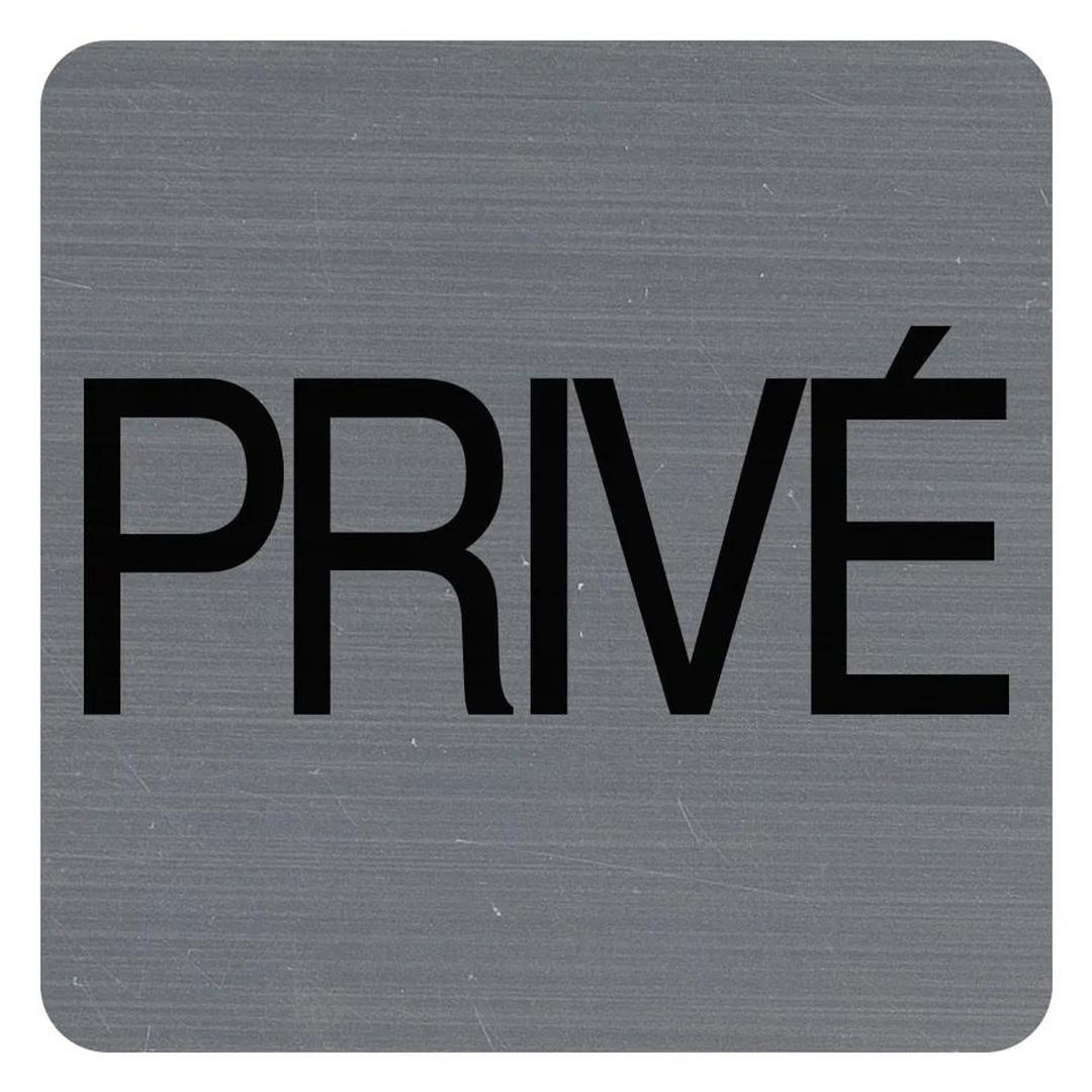 Carré, aspect aluminium brossé, 75 x 75 mm Panneau Privé adhésif 67177E EXACOMPTA - Panneau Privé adhésif EXACOMPTA 67177E carré, aspect aluminium brossé