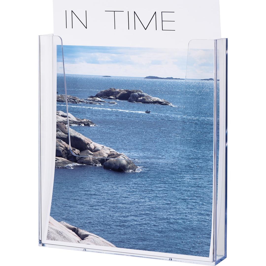 A4 portrait, transparent Présentoir mural the help wall HELIT - Présentoir mural helit the help wall A4, transparent, garni d'une brochure
