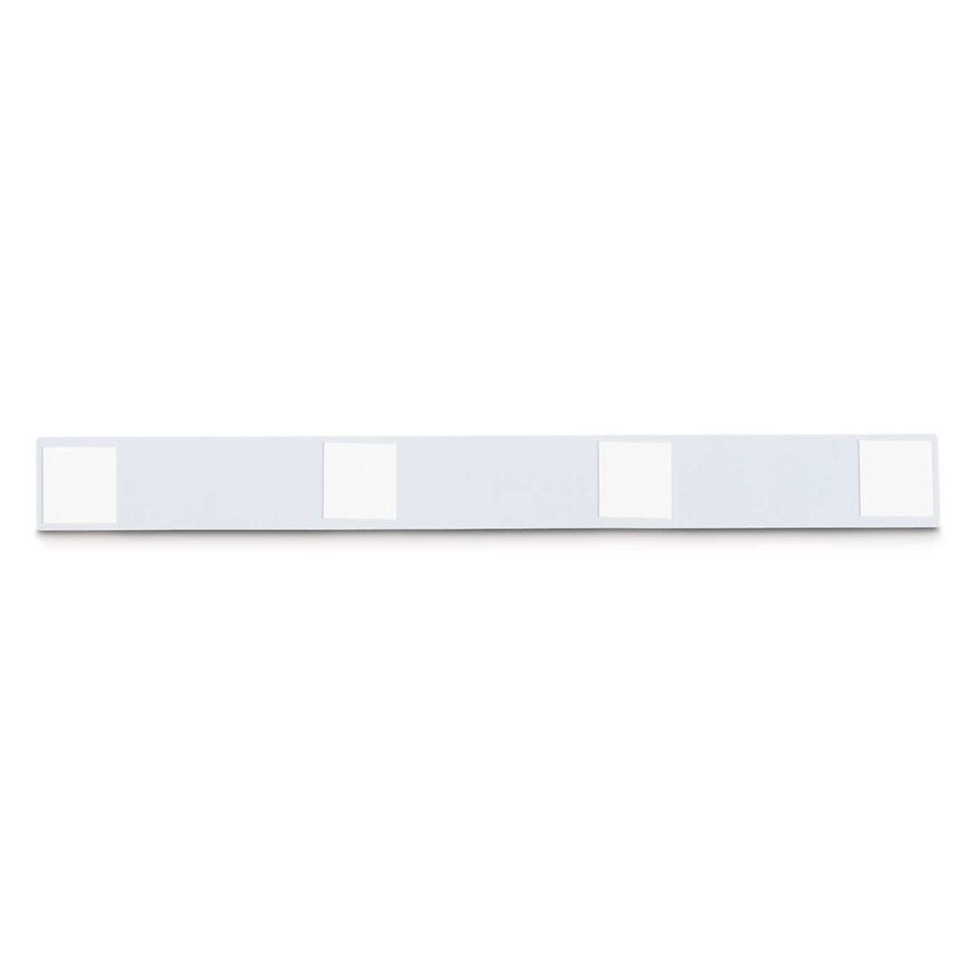 50 x 500 mm, blanc, avec 2 aimants Bande métallique adhésive MAULstandard MAUL - Dos de la bande métallique MAUL MAULstandard avec ses coussinets adhésifs