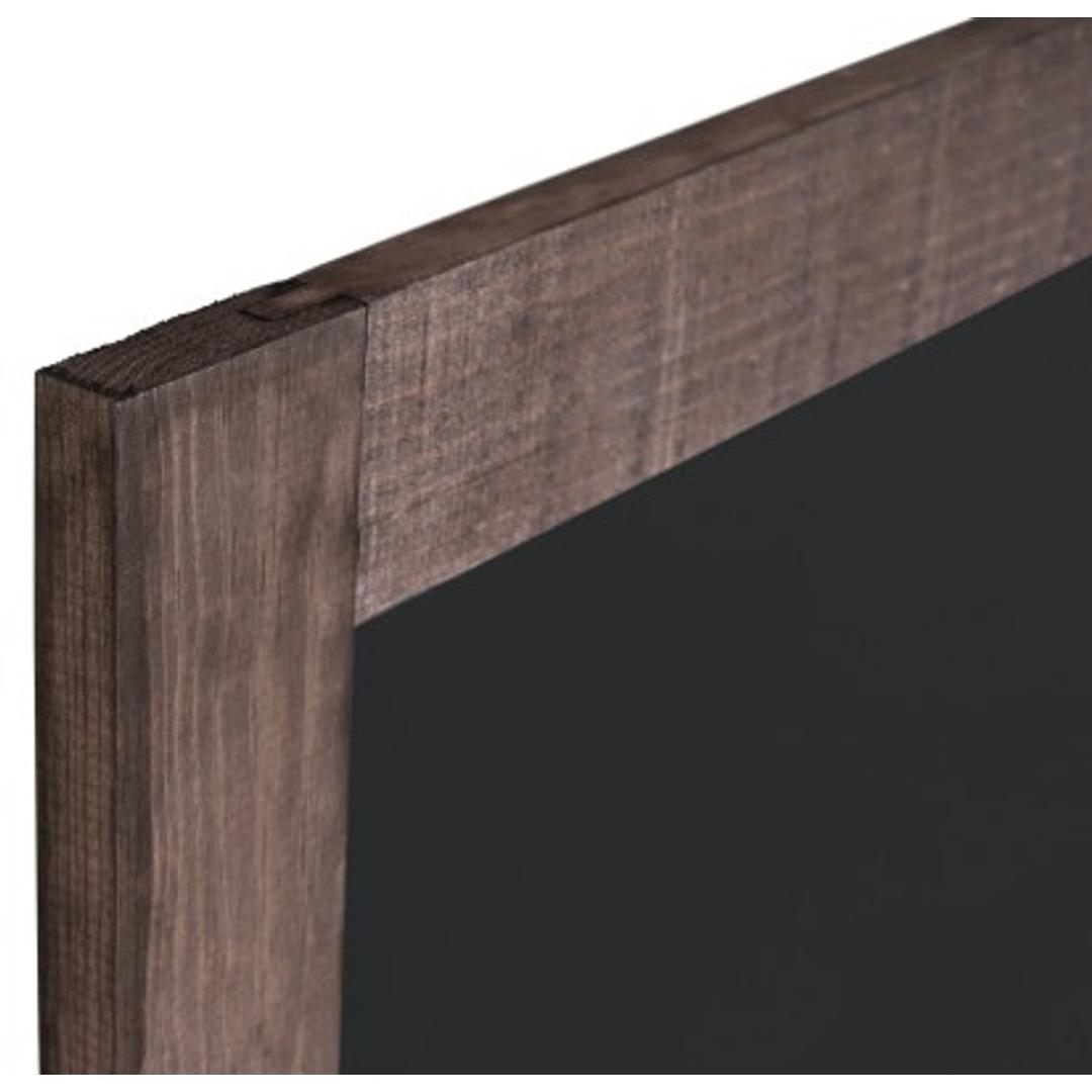 Cadre vieux chêne, 1200 x 900 mm Tableau craie Rustic BI-OFFICE - Profil du cadre du tableau craie Bi-Office Rustic