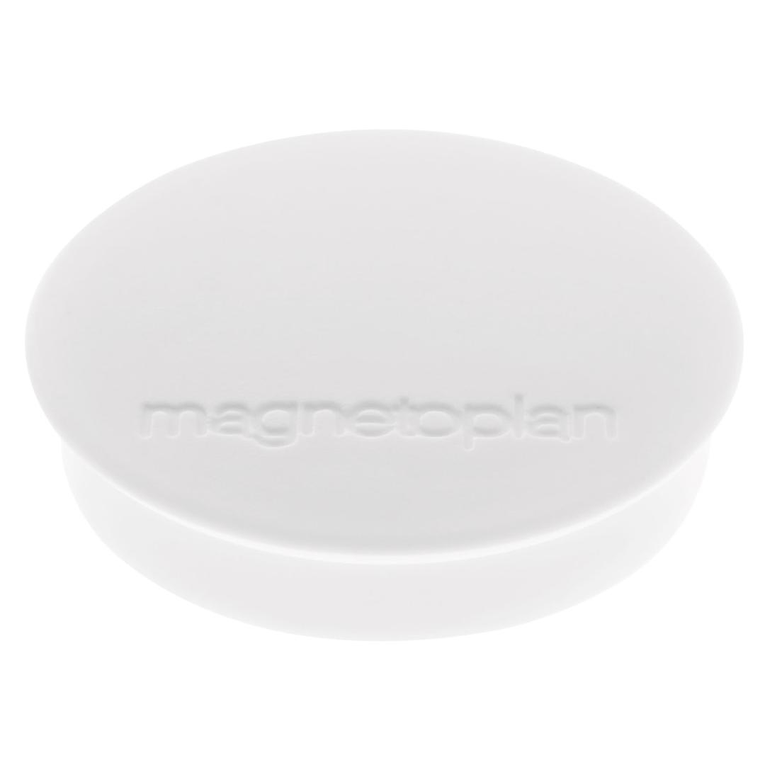 30 mm, 0,7 kg, boîte de 10, blanc Aimant tableau blanc rond Discofix MAGNETOPLAN - Aimant rond Discofix magnetoplan 30 mm, blanc