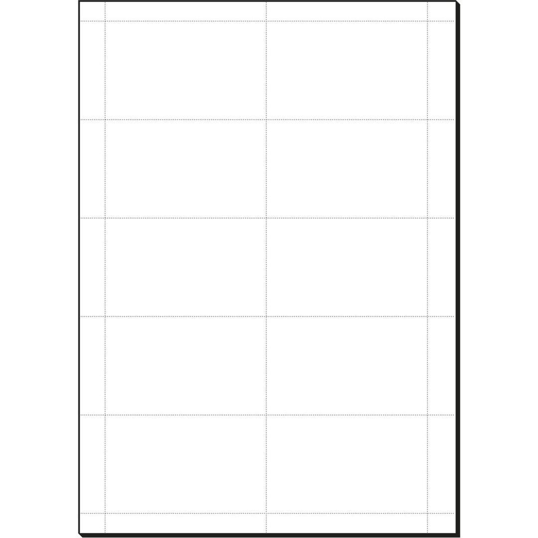 54 x 90 mm, recto verso, 100 cartes Carte badge imprimable SIGEL - Planche A4 de cartes badge sigel vierge