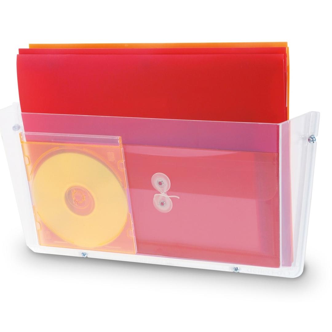 A4 paysage, transparent Présentoir mural DocuPocket incassable DEFLECTO - Présentoir mural DocuPocket incassable deflecto A4 paysage, transparent