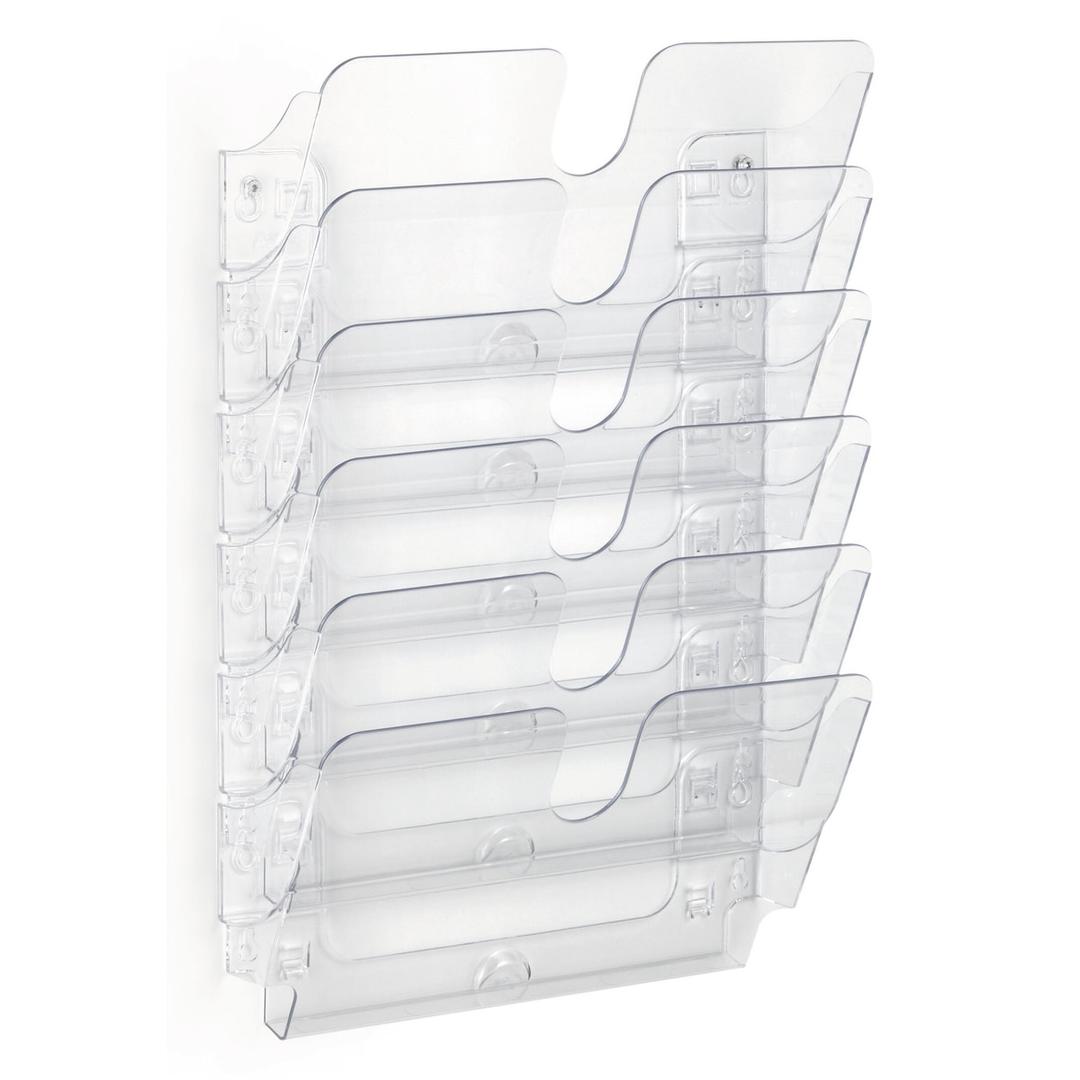 Trieur mural FLEXIPLUS DURABLE A4 paysage, 6 compartiments, transparent
