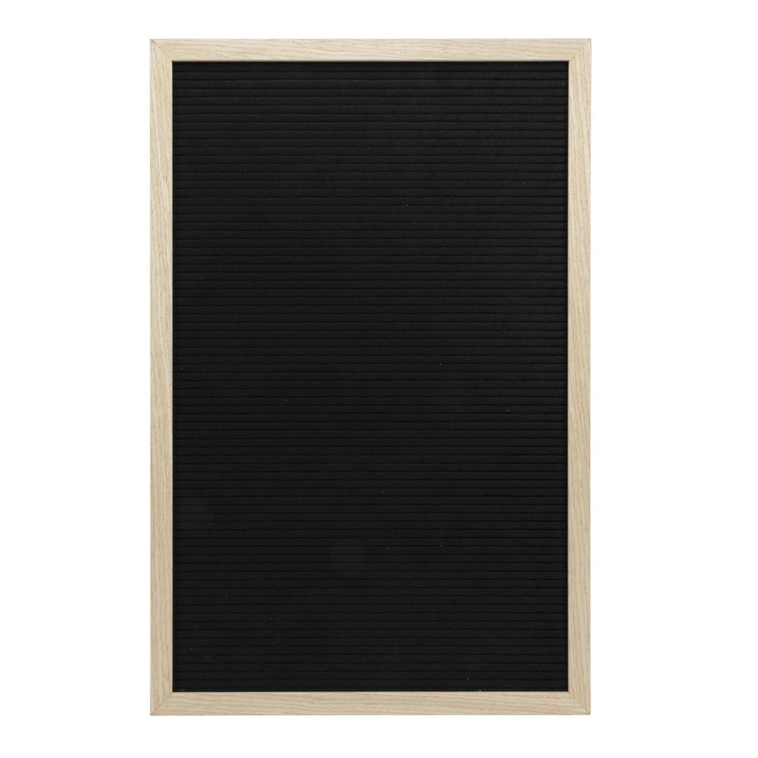Feutre, cadre en bois massif, 400 x 600 mm Letter board SECURIT - Letter board Securit en feutre à cadre en bois massif, 400 x 600 mm, de face