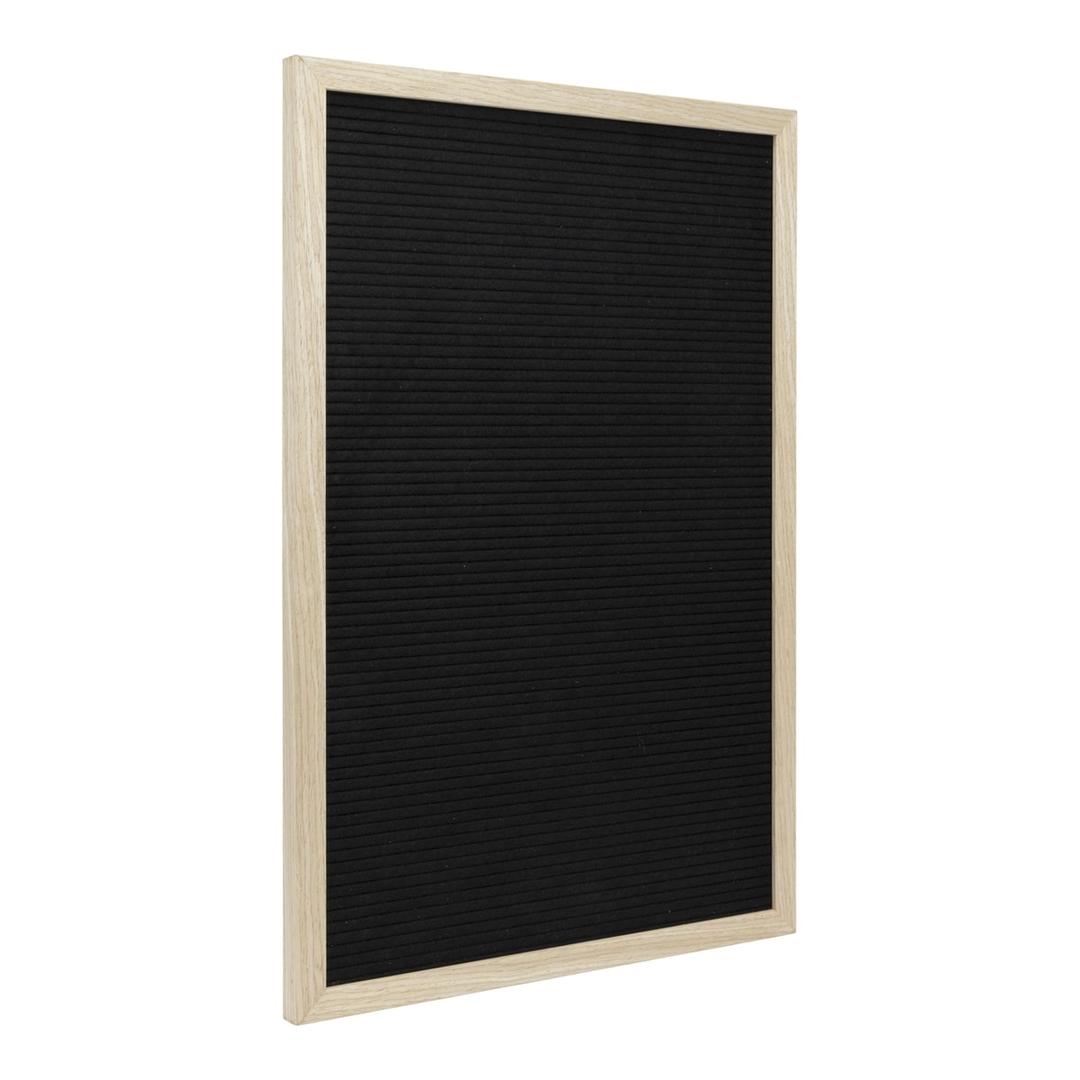 Feutre, cadre en bois massif, 400 x 600 mm Letter board SECURIT - Letter board Securit en feutre à cadre en bois massif, 400 x 600 mm, de trois quarts