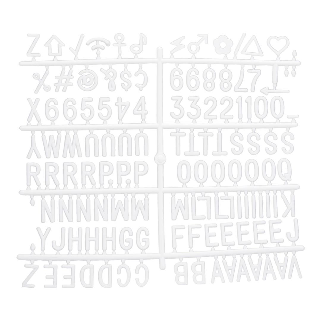 256 caractères en acrylique, blanc Jeu de lettres pour letter board SECURIT - Jeu de 256 lettres, chiffres et symboles blancs Securit pour letter board