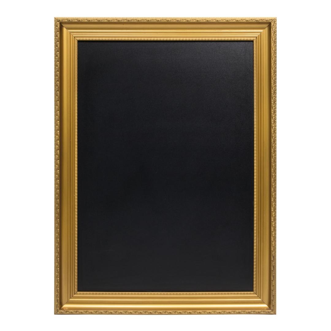 Cadre doré, 630 x 835 mm Tableau craie GOLD BOARD SECURIT - Tableau craie Securit GOLD BOARD à cadre doré