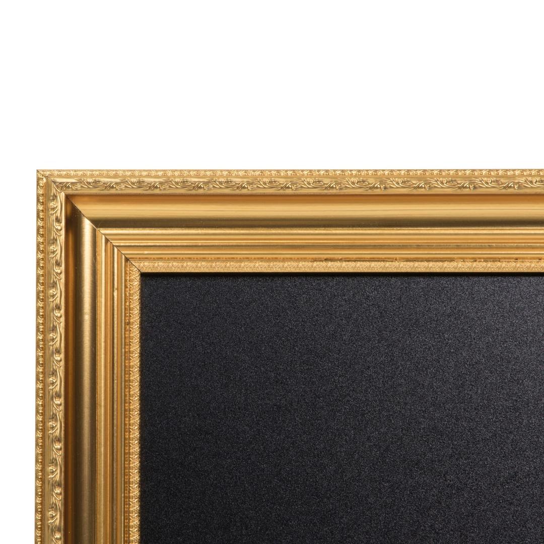 Cadre doré, 630 x 835 mm Tableau craie GOLD BOARD SECURIT - Moulure du cadre doré du tableau craie Securit GOLD BOARD