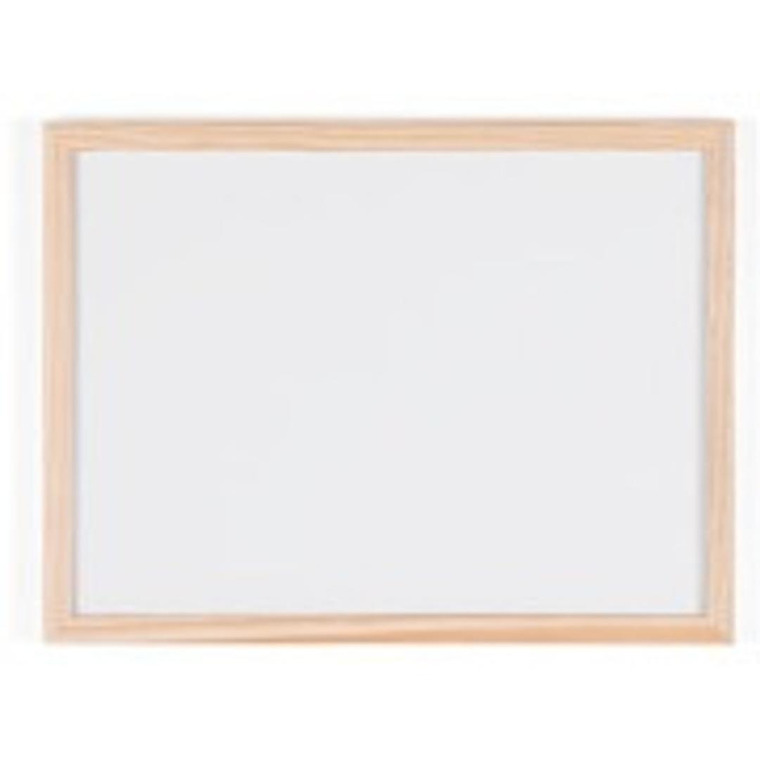 Magnétique, cadre en pin, 400 x 300 mm Tableau blanc Basic BI-OFFICE - Tableau blanc Bi-Office Basic, cadre en pin