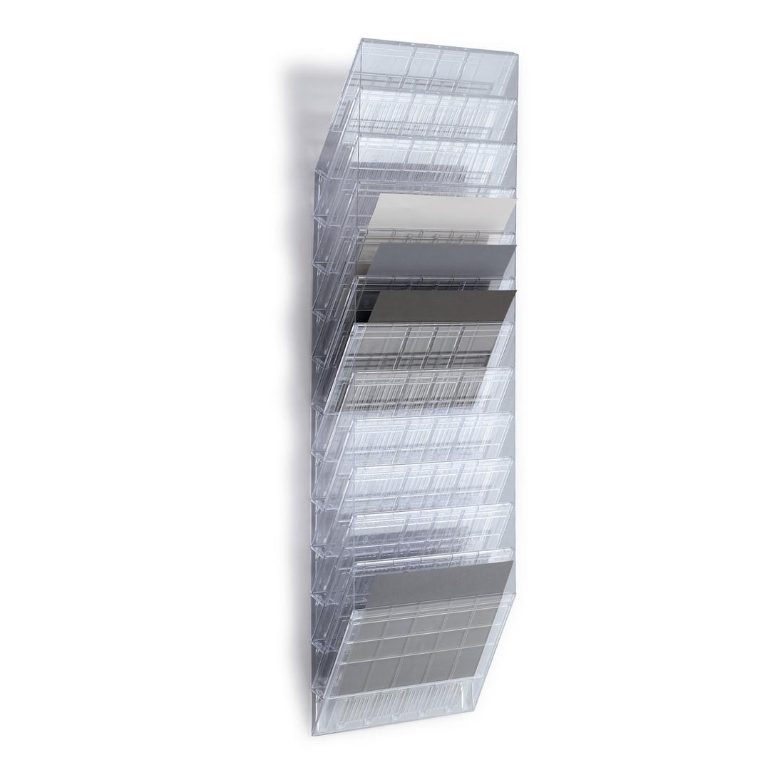 Trieur mural FLEXIBOXX DURABLE A4 paysage, 12 compartiments, transparent