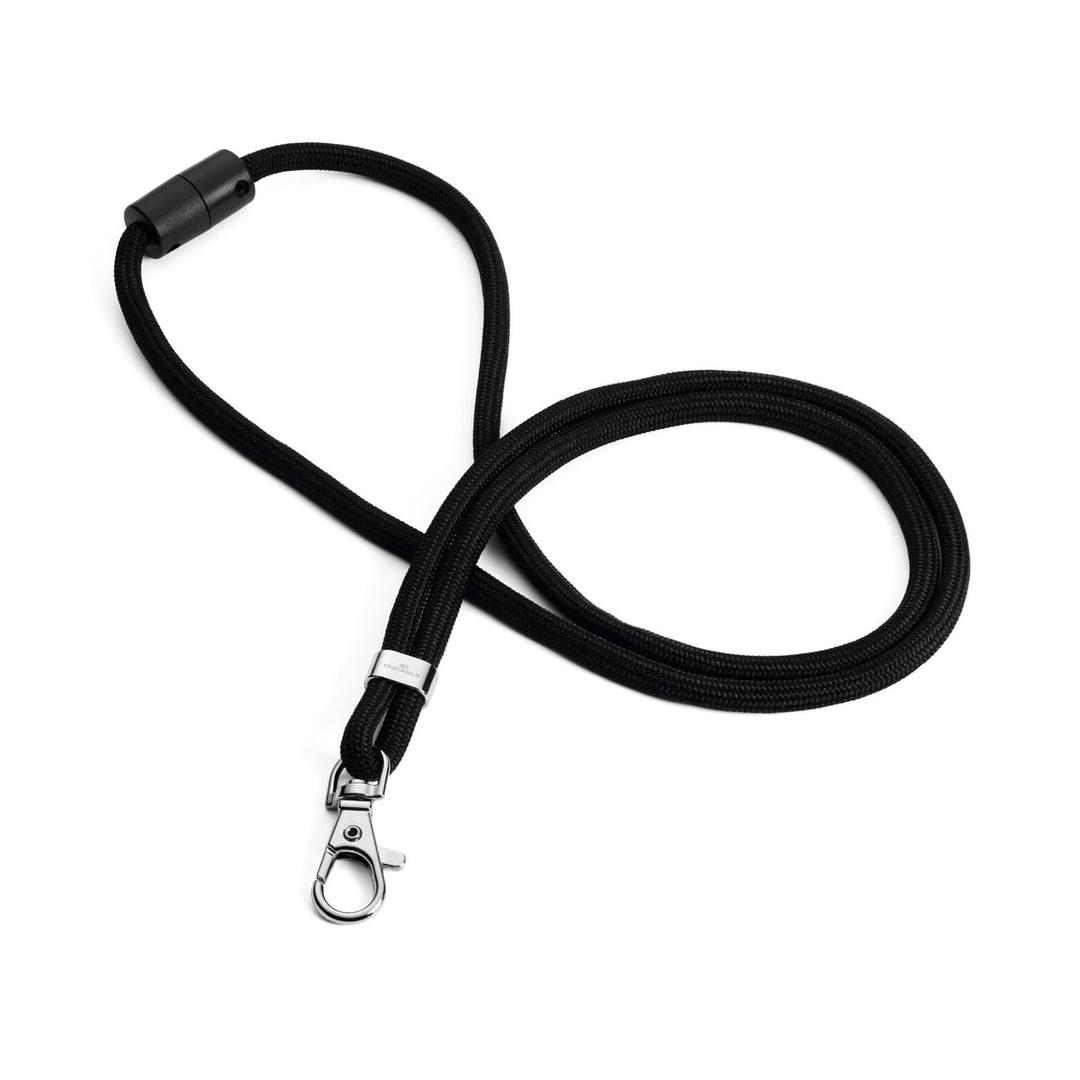 Lanière badge ronde en PET recyclé DURABLE noir