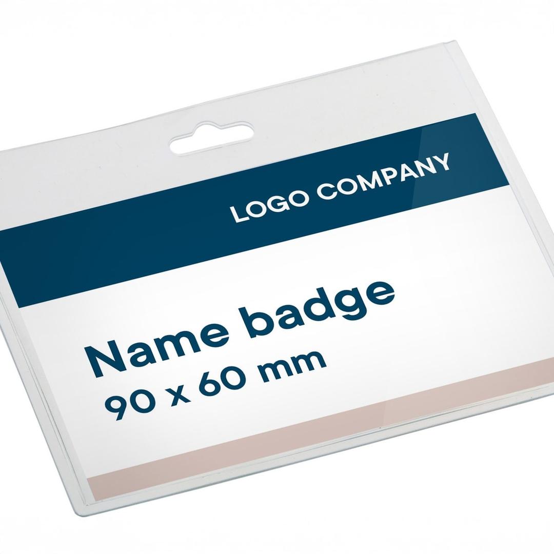 Porte badge EUROPEL 90 x 60 mm avec une carte insérée