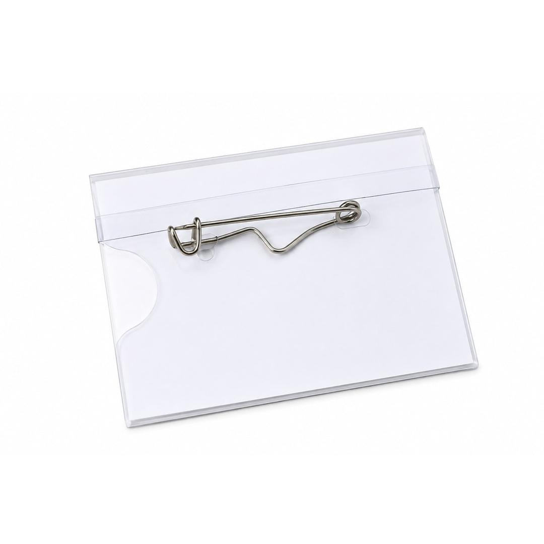 Porte badge à épingle EUROPEL 60 x 40 mm