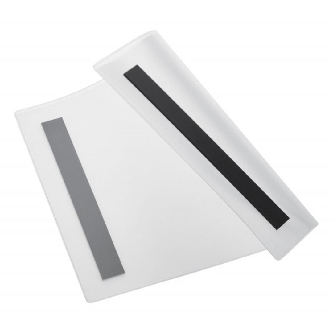 Pochette magnétique magnetoplan magnetofix transparente, A4 paysage, face et dos magnétique
