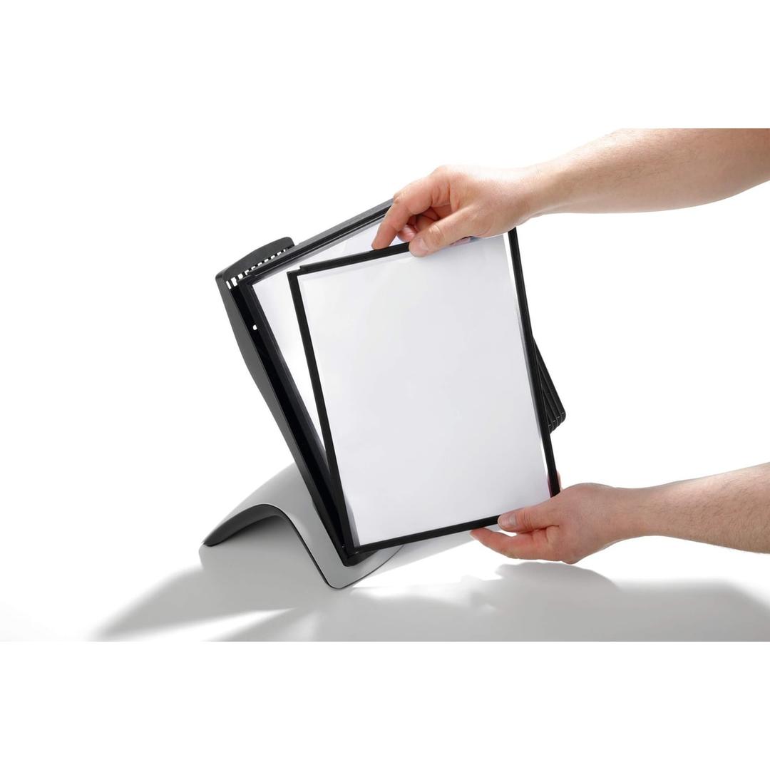 Pupitre de table DURABLE SHERPA STYLE, pochette A4 noire retirée à la main