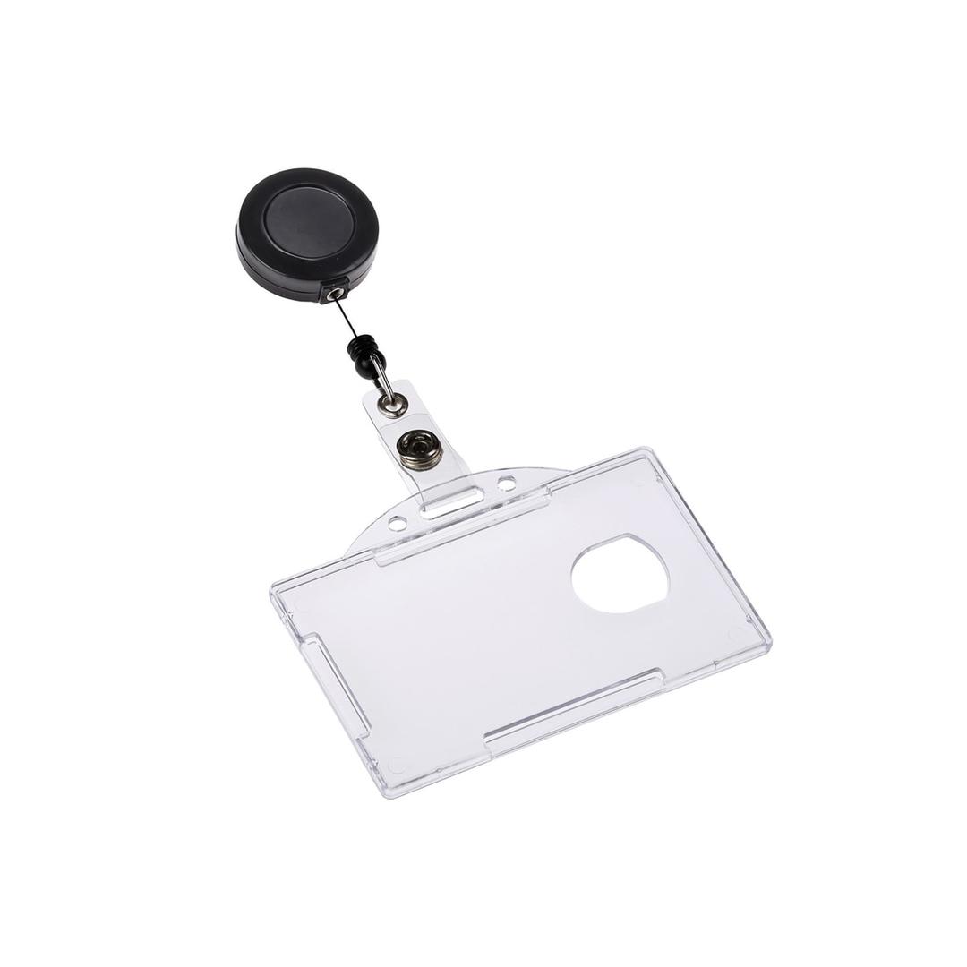 Porte badge ouvert EUROPEL 54 x 85 mm avec son enrouleur