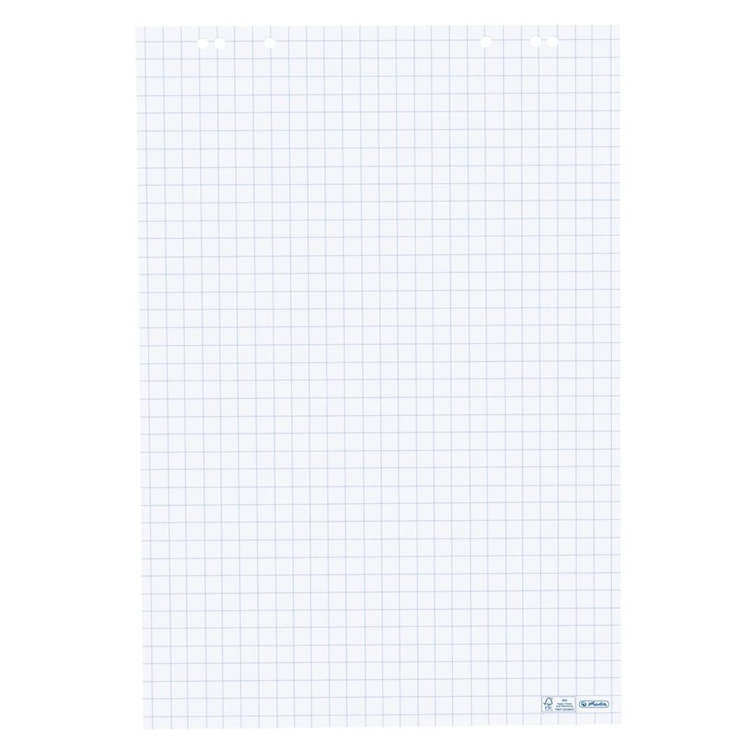 Recharge paperboard herlitz quadrillée, carreaux bleus de 25 mm
