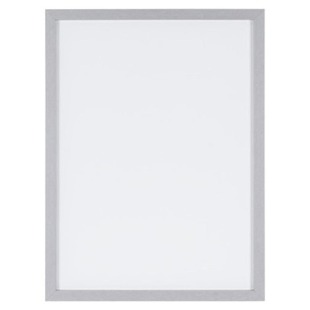 Tableau blanc Bi-Office Essentials Metallic, cadre aspect métal argent