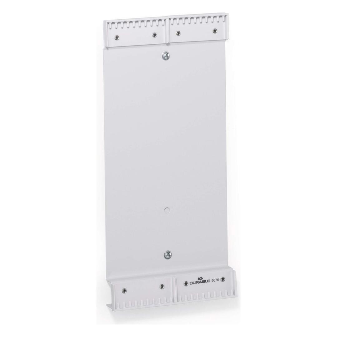 Support mural vide DURABLE FUNCTION pour 20 pochettes A4, en acier gris