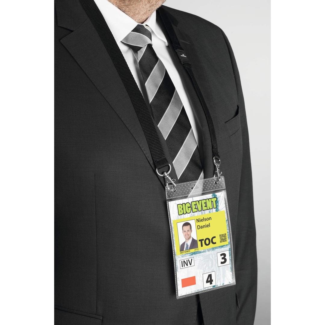 Porte badge événementiel A6 DURABLE porté