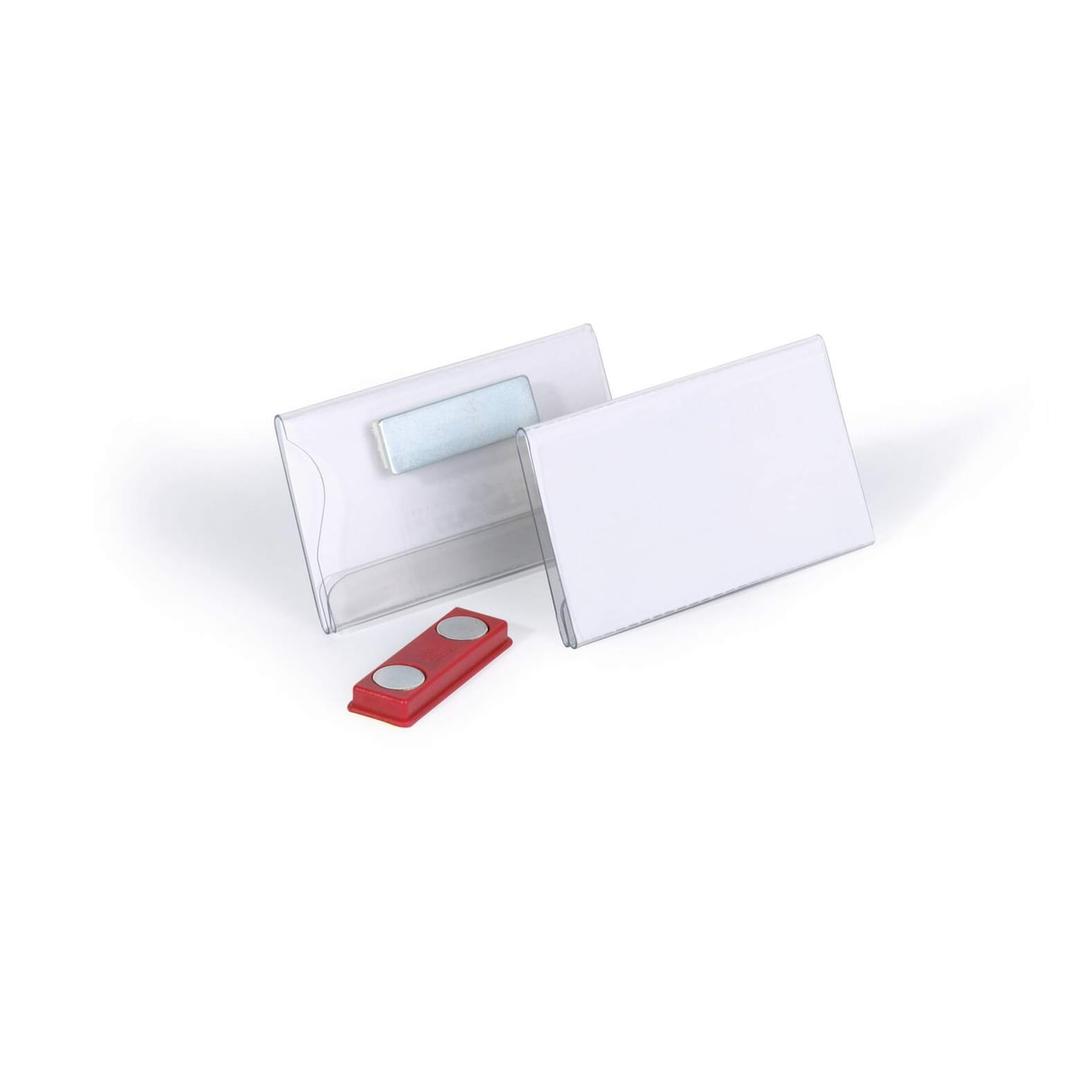 Badge magnétique DURABLE 75 x 40 mm, vide