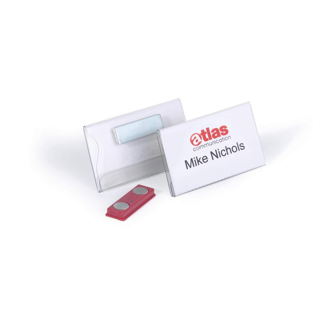 Badge magnétique DURABLE avec un insert imprimé
