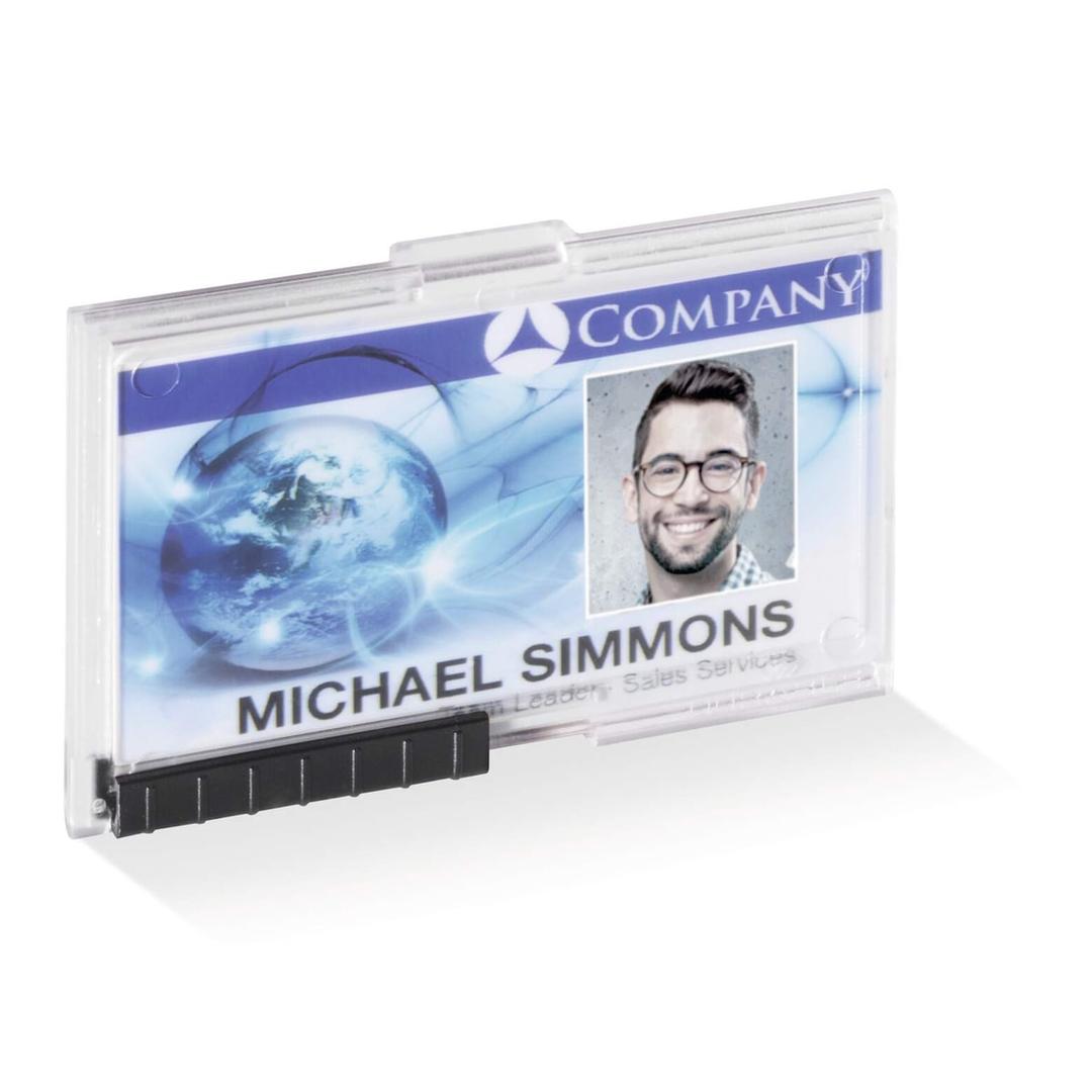 Porte badge PUSHBOX DURABLE avec une carte