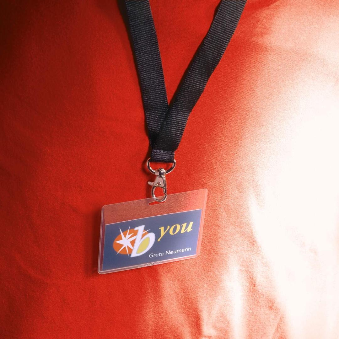 Porte badge DURABLE avec lacet textile porté