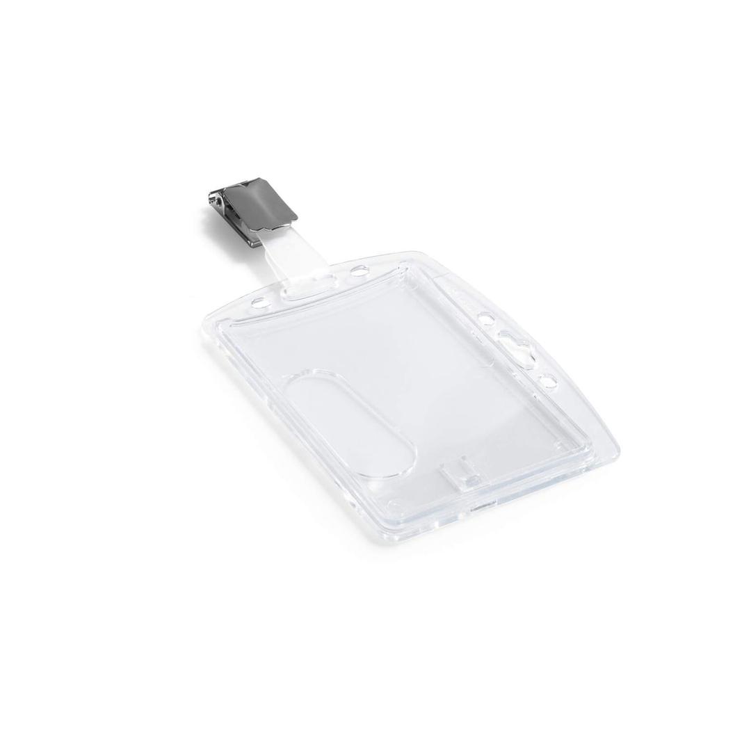 Porte badge fermé à clip DURABLE vu de biais