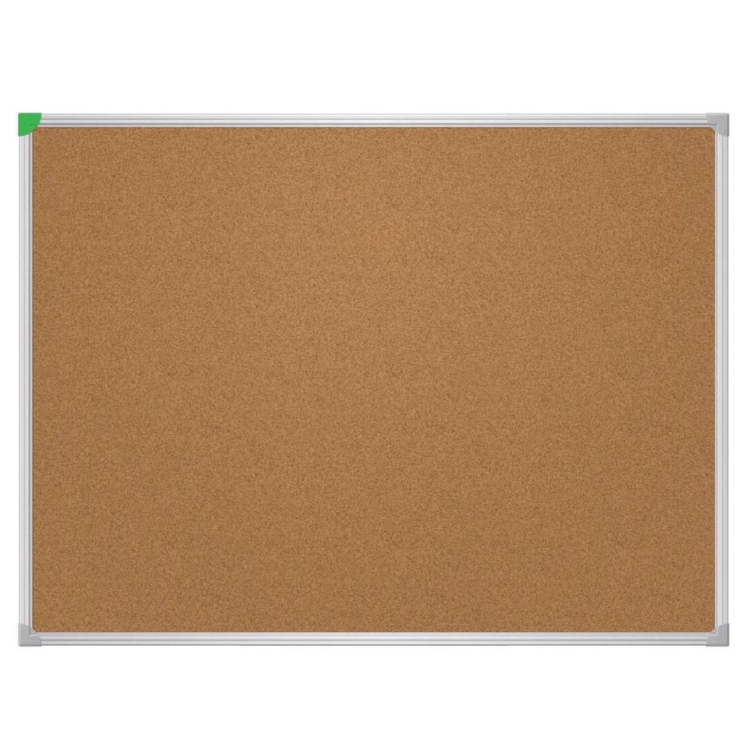 Tableau en liège FRANKEN U-Act!Line à cadre aluminium, 800 x 600 mm, surface en liège